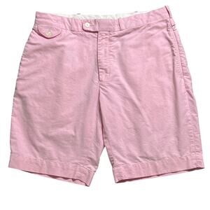 Polo by Ralph Lauren Cotton Shorts Men's 35 Pink embroidered Spaniel
